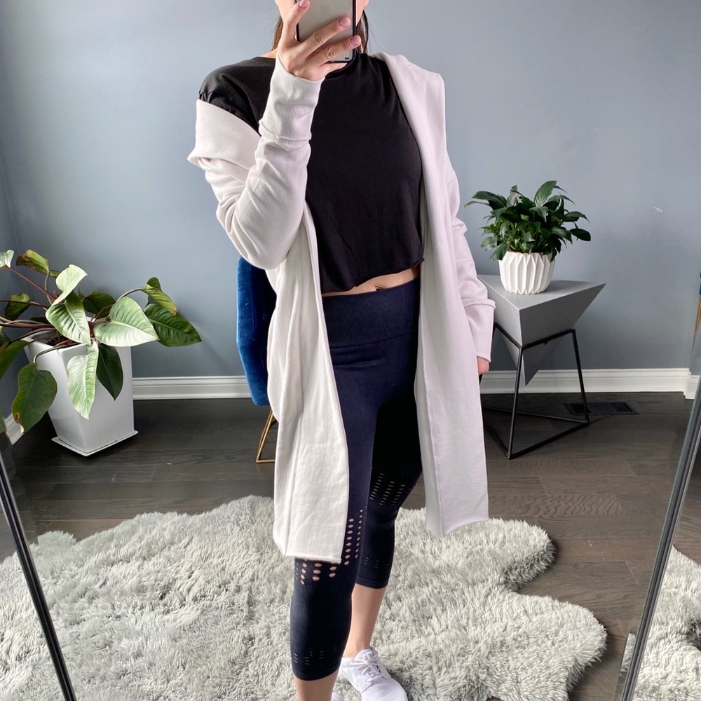 ◾️EXCEL Hoodie Cardigan White - Picture 5 of 8